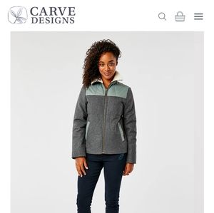 Carve Design Down-filled Wool Jacket